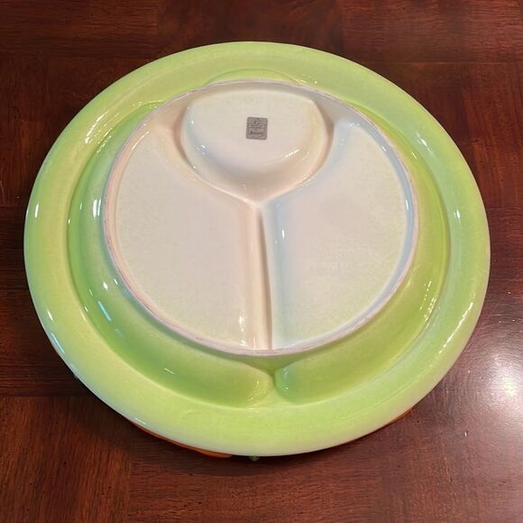 Vintage 3D Appetizer Serving Party Platter 12.5” Carrot Detail Veggie Tray - Picture 6 of 10